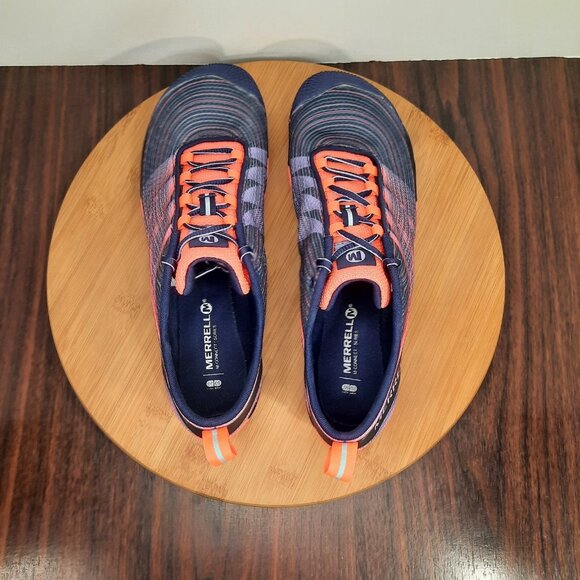 Merrell Vapor Glove 2 Womens 10 Shoes Crown Blue Barefoot Trail Running Sneakers - Picture 9 of 10